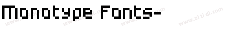 Monotype Fonts字体转换